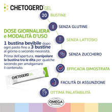 Carica l'immagine nel visualizzatore di Gallery, CHETOGERD® GEL, Digestione e Controllo Acidità gastrica | Omega Pharma