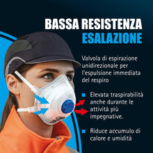 Carica l'immagine nel visualizzatore di Gallery, JSP M632 FFP3 Mascherina Antipolvere con Valvola (Conf. 10), Bricolage