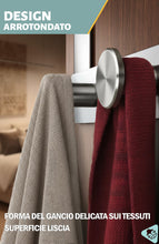 Carica l'immagine nel visualizzatore di Gallery, Menz Appendiabiti Per Porta in Acciaio INOX per Appendere - Robusto Appendiabiti da Porta con Ganci per Porta in Design 