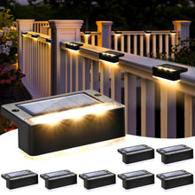 Carica l'immagine nel visualizzatore di Gallery, Solpex 8 lampade solari per esterni, luce bianca calda, luci solari impermeabili, illuminazione a LED per scale esterne,