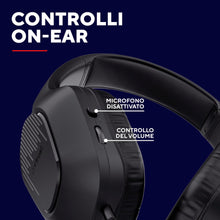 Carica l'immagine nel visualizzatore di Gallery, GXTrust Rayne Cuffie Gaming Leggere Over-Ear, Jack Audio 3.5 mm, Nero