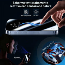 Carica l'immagine nel visualizzatore di Gallery, QHOHQ Pellicola Privacy per iPhone 18 Pro, 9H+ Vetro Temperato, 3+3 Pezzi