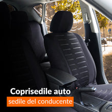 Carica l'immagine nel visualizzatore di Gallery, Upgrade4cars Coprisedile Singolo Lato Guida Nero Universale Accessori Auto
