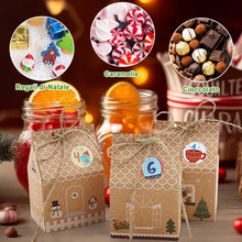 Carica l'immagine nel visualizzatore di Gallery, Kesote Calendario Avvento Fai da Te, 24 Calendario Avvento da Riempire, Scatole Natalizie con 4 Diversi Disegni Scatole Regalo Natale