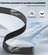 Carica l'immagine nel visualizzatore di Gallery, MoKo Cinturino in Metallo Compatibile con Redmi Watch 6/5/4/Xiaomi Smart Band 9 Pro/8 Pro, Cinturino di Ricambio in Magl