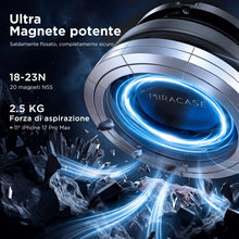Carica l'immagine nel visualizzatore di Gallery, Miracase Porta Cellulare Auto per Magsafe con Doppio Gancio in Metallo