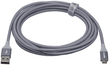 Carica l'immagine nel visualizzatore di Gallery, Amazon Basics Cavo da USB 2.0 USB-A a Micro USB, in nylon a doppio intreccio , 3 m,Grigio scuro