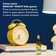 Carica l'immagine nel visualizzatore di Gallery, Rescue Night Kids 10ml, Gocce per Bambini con Fiori di Bach, Senza Alcool, Senza Zucchero, Senza Glutine, Vegano