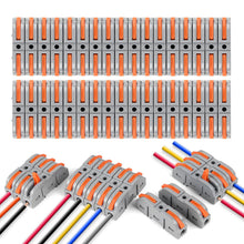 Carica l'immagine nel visualizzatore di Gallery, Flintronic Connettori Elettrici con Polo, 34pz(Aranc Grig）