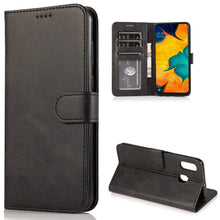 Carica l'immagine nel visualizzatore di Gallery, Custodia Cover per Samsung Galaxy A20E in Pelle,Nero