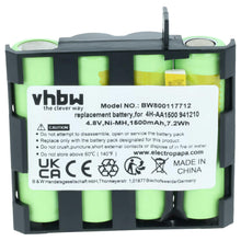 Carica l'immagine nel visualizzatore di Gallery, vhbw NiMH batteria 1500mAh (4.8V) compatibile con Compex 4H-AA1500