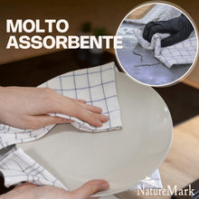Carica l'immagine nel visualizzatore di Gallery, NatureMark Set da 10 strofinacci da cucina 50x70 cm – 100% cotone, assorbenti e resistenti – Strofinacci da cucina per u