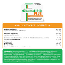 Carica l'immagine nel visualizzatore di Gallery, Armolipid Plus 30 Compresse, Integratore Alimentare per Regolare il Colesterolo, con Berberis Aristata, Riso Rosso Ferme