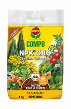 Carica l'immagine nel visualizzatore di Gallery, Compo NPK ORO, Concime Universale, Per Piante Orticole, Frutticole e Ornamentali, In Vaso e Piena Terra, Nutre Fino a 3 
