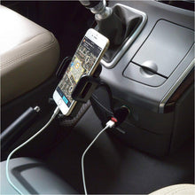 Carica l'immagine nel visualizzatore di Gallery, 3 in 1 Supporto smartphone per auto Porta cellulare auto con Doppia USB e Braccio Regolabile 360° Visualizza la tensione