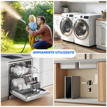 Carica l'immagine nel visualizzatore di Gallery, VAYALT Distributore d'acqua a 2 vie, Divisore d'acqua da 3/4 pollici, Divisore in ottone per connessione idrica, Tubi da