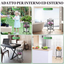 Carica l'immagine nel visualizzatore di Gallery, STLOVe Supporti per Piante in Metallo, 2 Piani Portavasi da terra, Iron Plant Stands per Interni ed Esterni, per la Deco