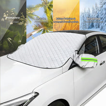 Carica l'immagine nel visualizzatore di Gallery, Copri Parabrezza per Auto Inverno, Telo Parabrezza Auto Antigelo, con 5 Magneti, Protezione dello Specchietto Retrovisor