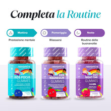 Carica l'immagine nel visualizzatore di Gallery, Focus Bambini Gommose | 30 Nootropiche | Criniera Leone, Ginseng | Novomins