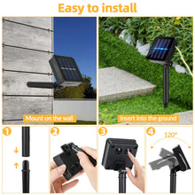 Carica l'immagine nel visualizzatore di Gallery, Pavlleen 3 luci solari per esterni,12M120LED Catena Luminosa Esterno Solare