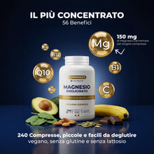Carica l'immagine nel visualizzatore di Gallery, Supremagy Magnesio Bisglicinato 2250mg | 240 CPR (fino a 4 mesi)