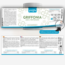 Carica l'immagine nel visualizzatore di Gallery, Griffonia PiùLife 400 mg con L-Triptofano - 200 Compresse