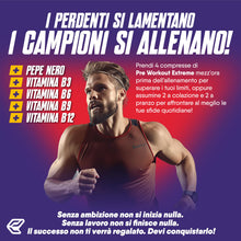 Carica l'immagine nel visualizzatore di Gallery, Italian Elite® Pre Workout Extreme – Pre Allenamento Palestra e Bodybuilding, Formula con 20 Ingredienti, Caffeina 200 m