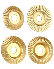 Carica l'immagine nel visualizzatore di Gallery, QWORK® 4 pezzi Mola per legno, disco abrasivo in legno, diametro interno 22,2 mm per smerigliatrici angolari