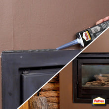 Carica l'immagine nel visualizzatore di Gallery, Pattex Barbecue e Caminetti Silicone alte temperature, Sigillante verniciabile resistente alla fiamma diretta, Silicone 