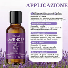 Carica l'immagine nel visualizzatore di Gallery, Olio Essenziale Lavanda 30 ml – olio essenziale di lavanda 100% naturale, da Lavandula angustifolia, ideale per aromater
