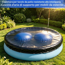 Carica l'immagine nel visualizzatore di Gallery, 2 cuscini ad aria per piscina, accessori invernali, 120 x 120 cm, con cavo bianco da 15 m, cuscino invernale gonfiabile,