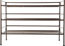 Carica l'immagine nel visualizzatore di Gallery, Amazon Basics 3 Ripiani Scarpiera per 9 paia di scarpe, Marrone, 68 D x 32 W x 47.5 H cm