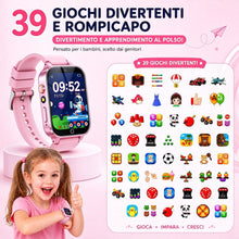 Carica l'immagine nel visualizzatore di Gallery, Smartwatch Bambini 13 Sveglie con 39 Giochi e Fotocamera