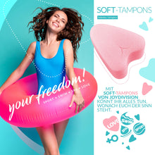 Carica l'immagine nel visualizzatore di Gallery, JOYDIVISION Soft-Tampons normal | 10 pezzi | tamponi senza filo per sport, nuoto e spa | spugnette mestruali ultra soft 