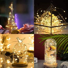 Carica l'immagine nel visualizzatore di Gallery, Luci LED a Batteria, 9 Set, 20 LED, 2m, Filo di Rame