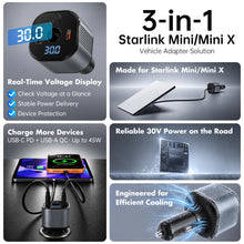 Carica l'immagine nel visualizzatore di Gallery, EDUP® Adattatore da Auto per Starlink Mini, Convertitore 12V-24V a 30V