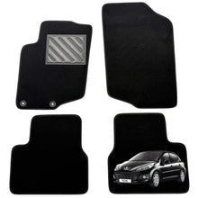 Carica l'immagine nel visualizzatore di Gallery, Tappetini Peugeot 207 dal 2007-2012 Su Misura, Set 4 Pezzi