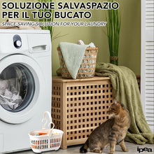 Carica l'immagine nel visualizzatore di Gallery, IPEA Mollette per il Bucato con Cestino in Plastica - 36 PEZZI - Super Leggero con Ganci - Mollette Colorate con Cestello per Appendere e Stendere Vestiti, Biancheria, Accessori - Stendibiancheria