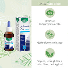 Carica l'immagine nel visualizzatore di Gallery, ESI - Melatonin Pura Junior, Integratore Alimentare di Melatonina Per Bambini, in Gocce, Senza Glutine, Senza Zuccheri e