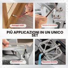 Carica l'immagine nel visualizzatore di Gallery, 9 Pezzi Braccio Extra Lungo Set di Chiavi a Brugola, Professionali Multicolour Chiave a Brugola Torx Testa Stella T10 - 