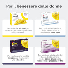 Carica l'immagine nel visualizzatore di Gallery, Femal Osteo Menopausa, Integratore Non Ormonale per Ossa Sane 30 Capsule