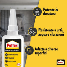 Carica l'immagine nel visualizzatore di Gallery, Pattex Extra Strong Instant Glue Adesivo extra forte, 50 g