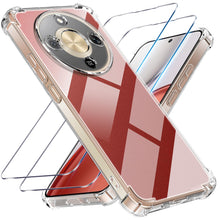 Carica l'immagine nel visualizzatore di Gallery, Tentoki 3 in 1 Cover e Vetro Temperato per Honor Magic 8 Lite, [Cuscino d'Aria Integrato] TPU Custodia Protettiva Antiur