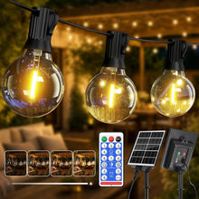 Carica l'immagine nel visualizzatore di Gallery, Hoteril Catena Luminosa Esterno Solare 15M Luci Da Esterno Giardino G40