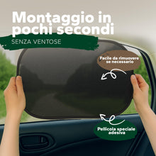 Carica l'immagine nel visualizzatore di Gallery, Parasole per Bambini Con Protezione UV Certificata UPF50+ - Autoadesivo - Certificato DEKRA - Materiale Pregiato GSM 105