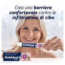 Carica l'immagine nel visualizzatore di Gallery, Kukident Plus Barriera Anti-cibo Crema Adesiva per Protesi Dentali, 3x35g