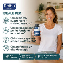 Carica l'immagine nel visualizzatore di Gallery, Magnesio Taurato, 180 Capsule - 2750 mg per dose (240 mg di Magnesio Elementare) - Per Muscoli e Sistema Nervoso* - Form