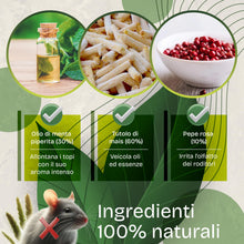 Carica l'immagine nel visualizzatore di Gallery, Repellente per Topi Naturale – Disabituante con Olio di Menta Piperita – 10 Sacchetti Profumati Senza Veleno – Ideale pe