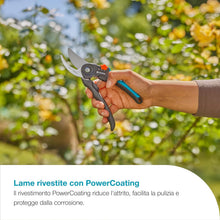 Carica l'immagine nel visualizzatore di Gallery, Gardena Forbici da giardino PremiumCut Flex, taglio bypass, per legno fresco, diametro di taglio 24 mm, impugnature ergonomiche, lame PowerCoating, made in Germany (12242-20)