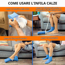 Carica l'immagine nel visualizzatore di Gallery, Infila-Calze, Calzino Aiuto con Manico in Schiuma per Persone Anziane Donne in Gravidanza